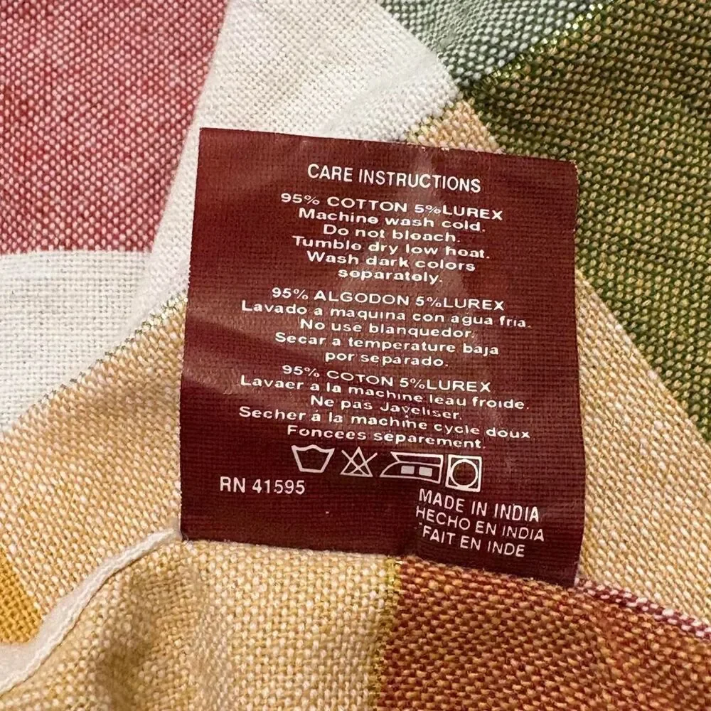 Fall Autumn Plaid Circle Table Cloth • Thanksgiving & Holidays